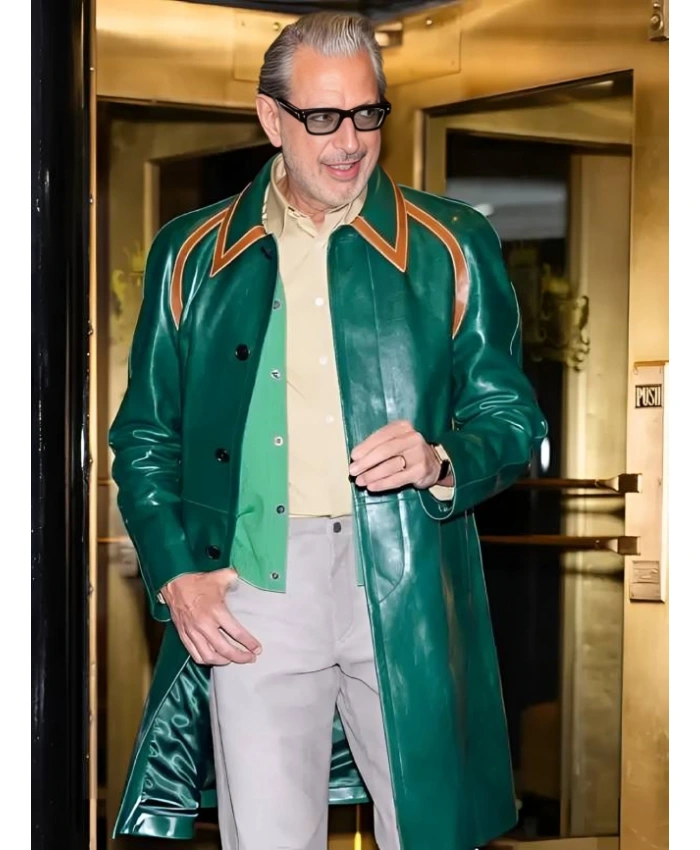 SAG-AFTRA Foundation Conversations Jeff Goldblum Leather Coat - Image 2