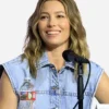 SDCC 2026 Jessica Biel Blue Denim Vest