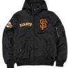 SF Giants Historic L 2B Hooded Bomber Jacket