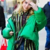 Sabrina Carpenter NYC Green Puffer Jacket