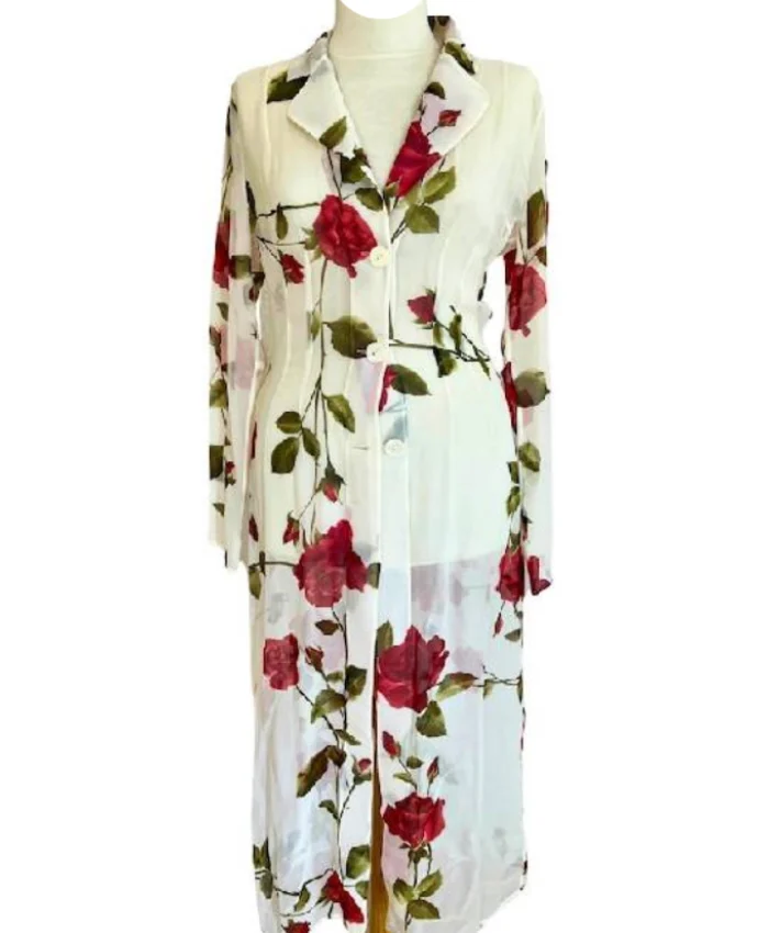 Sabrina Carpenter Saturday Night Live Floral Coat