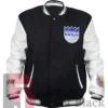 Sacramento Kings Taylor Bomber Black And Cream Jacket
