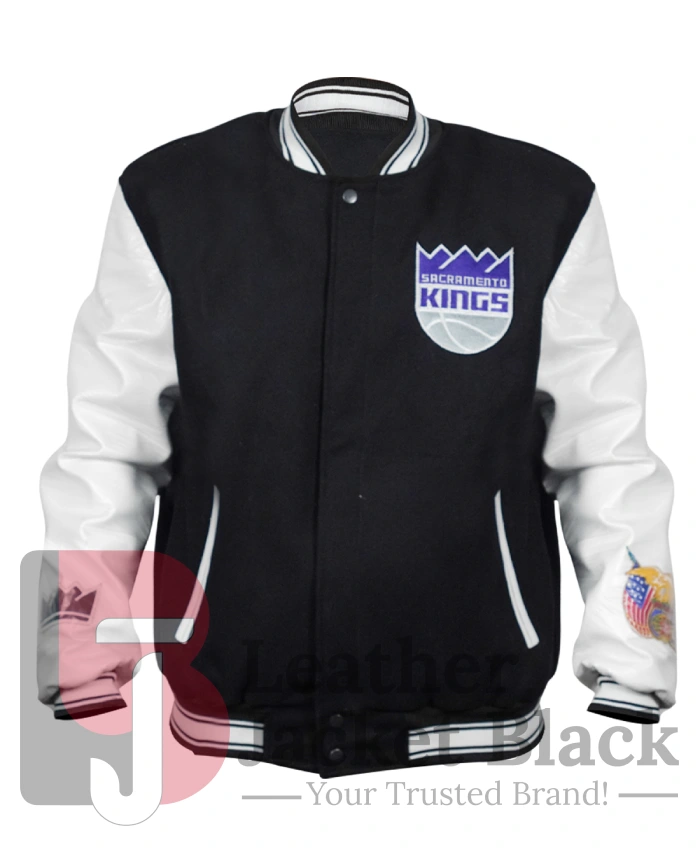 Sacramento Kings Taylor Bomber Black And Cream Jacket