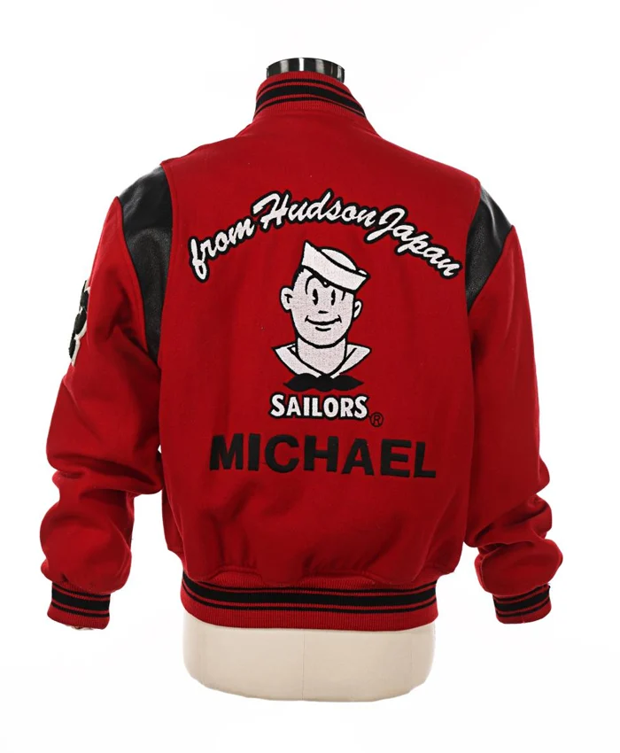 Sailors Michael Jackson Red Varsity Jacket