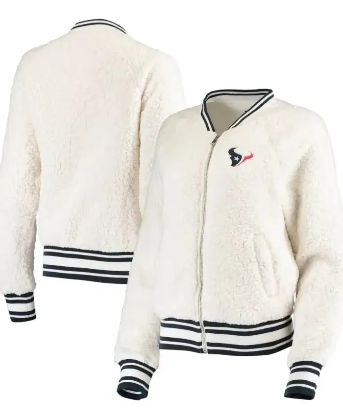 Samuel Houston Texans Sherpa Full Zip Bomber Jacket