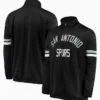 San Antonio Spurs G III Sports By Carl Banks Veteran Black Track Jacket