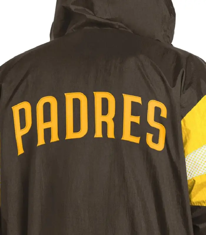 San Diego Padres Legacy Lightweight Brown And Gold Hooded Jacket