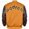 San Diego Padres Wool Leather Letterman Varsity Jacket Unisex 1