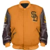 San Diego Padres Wool And Leather Letterman Jacket