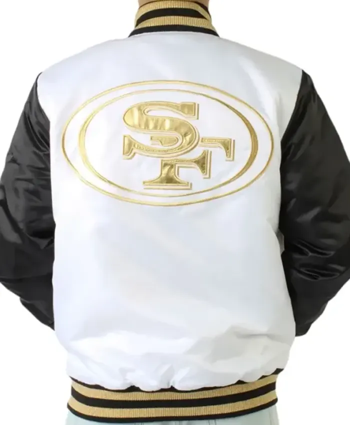 San Francisco 49ers Gold Patch Satin Jacket