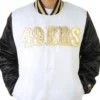 San Francisco 49ers Gold Patches Satin Jacket