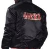 San Francisco 49ers Levis X Starter Satin Full Snap Trucker Jacket Black
