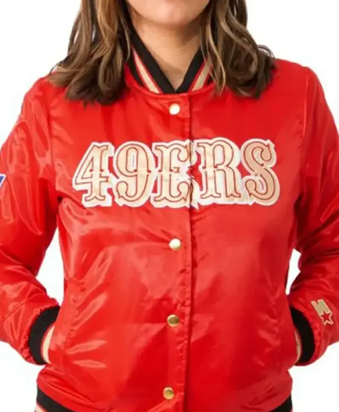 San Francisco 49ers Red Bomber Jacket