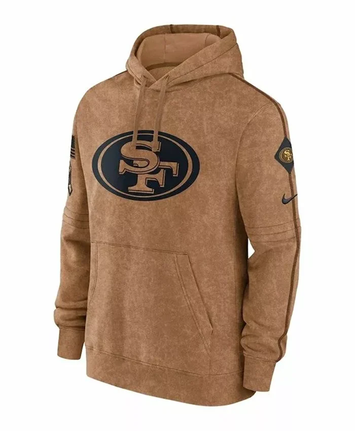 San Francisco 49ers Salute To Service Brown Hoodie