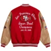 San Francisco 49ers Super Bowl 1989 Champions Varsity Jacket