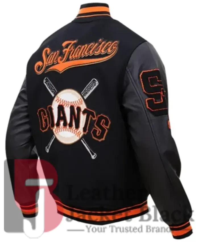 San Francisco Giants Varsity Mash Up Black Jacket
