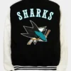 San Jose Sharks Black And White Wool Jacket