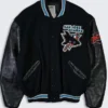 San Jose Sharks Black Vintage Wool Varsity Jacket