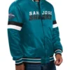 San Jose Sharks Green Varsity Jacket