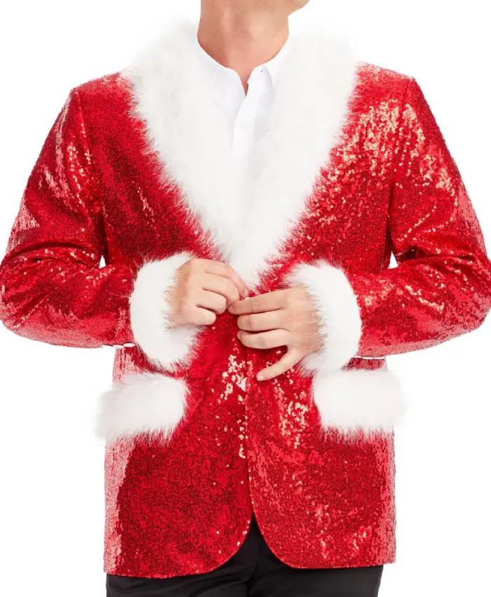 Santa Red Sequin Blazer