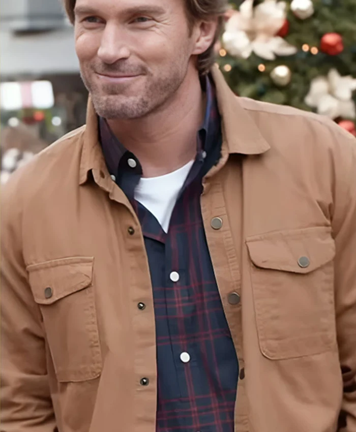 Santa Tell Me Christopher Russell Brown Cotton Jacket