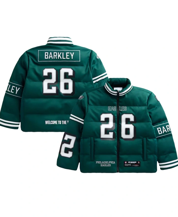 Saquon Barkley Philadelphia Eagles Off Season Player Puffer Jacket