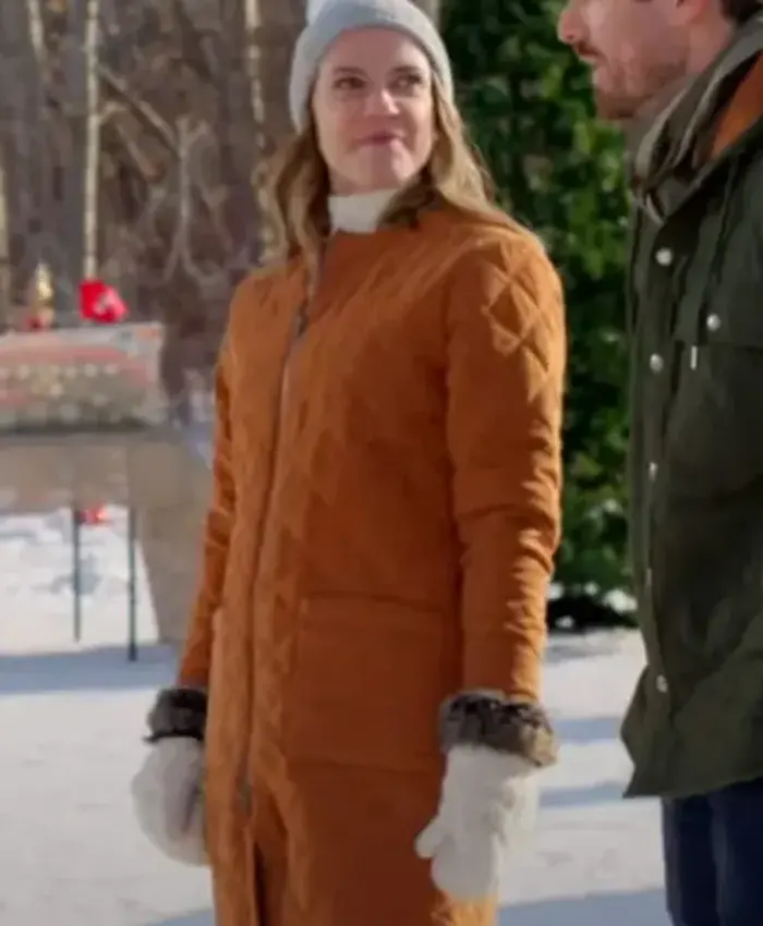Sara Canning Coupled Up For Christmas Brown Coat