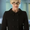 Sarah Lancashire TV Series Doctor Who Season 4 Miss Foster Double Breasted Black Coat