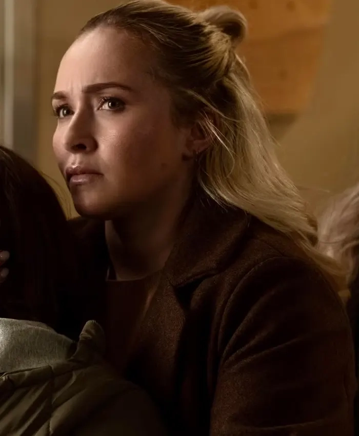Sarah Sleepwalker 2026 Hayden Panettiere Brown Wool Coat
