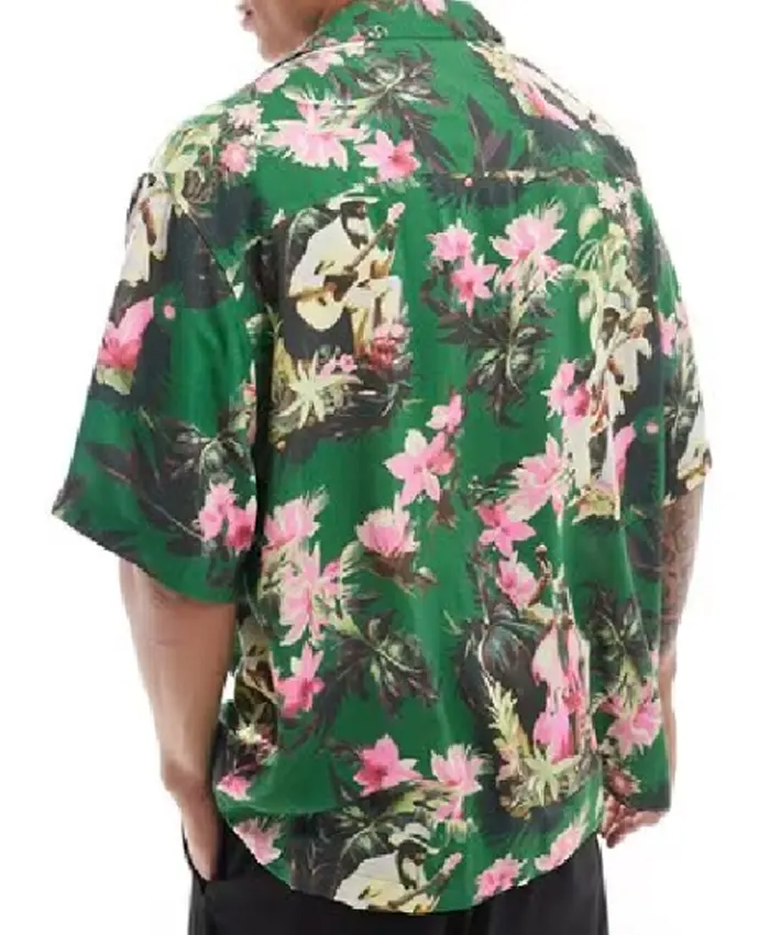 Sarper 90 Day Fiance S11 Green Floral Shirt
