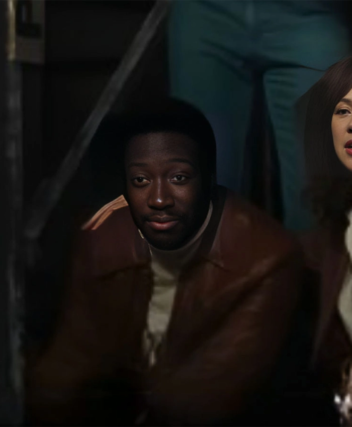 Saturday Night Garrett Morris Brown Leather Jacket