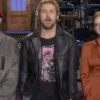 Saturday Night Live Promo Ryan Gosling 2026 Black Leather Jacket