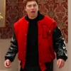 Saturday Night Live S51 Colin Jost Red Letterman Jacket