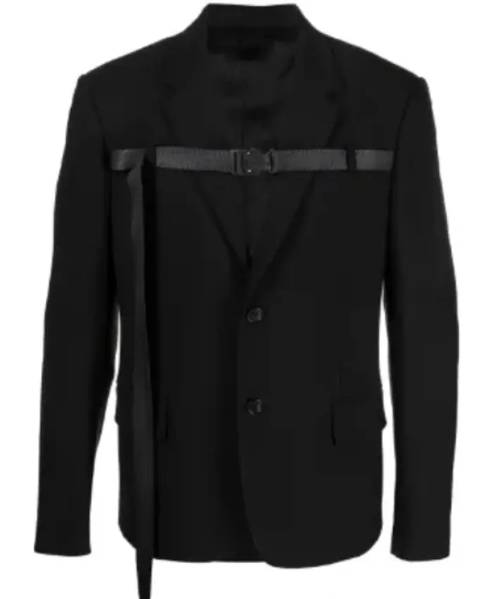 Access Hollywood 2025 Scott Evans Buckle Black Blazer - Image 3