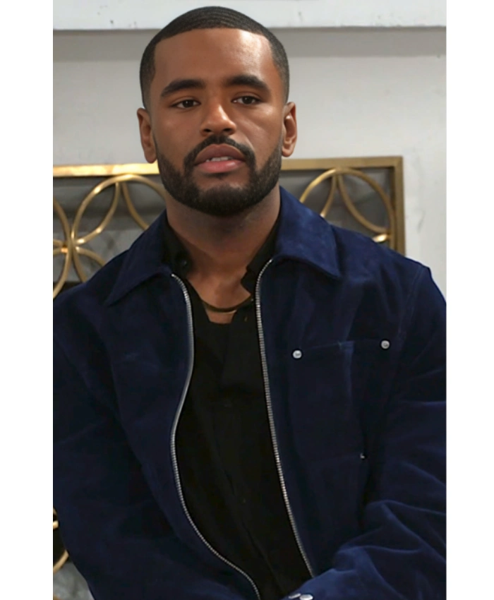 Sean Freeman Beyond The Gates 2025 Andre Richardson Navy Suede Leather Jacket 1