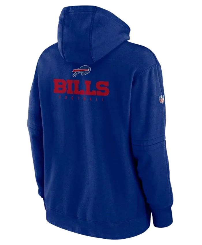 Sean Mcdermott Buffalo Bills Sideline Club Blue Hoodie