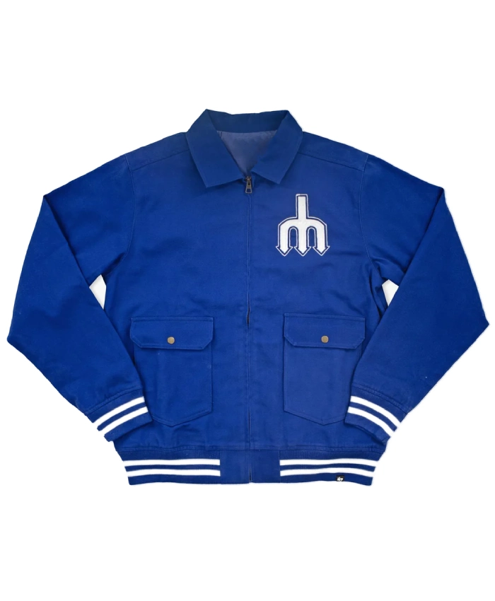 Seattle Mariners Golden Diamond Homestead Full Zip Royal Blue Jacket