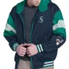 Seattle Mariners Legacy Lightweight Navy And Teal Hooded Jacket