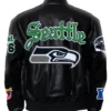 Seattle Seahawks 2026 Full Black Vegan Old English Leather Jacket