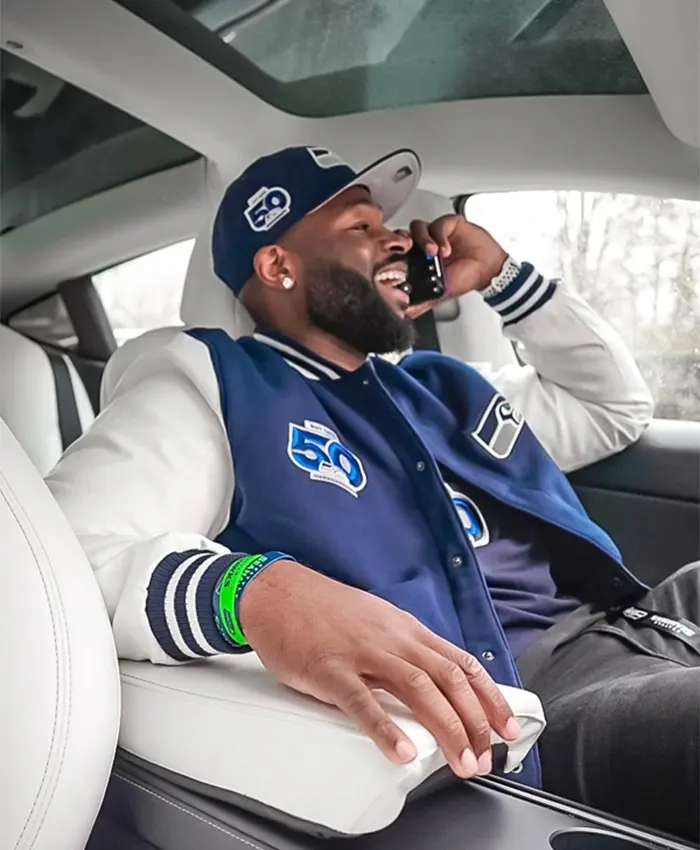 Seattle Seahawks 50th Season Varsity Jacket For Unisex