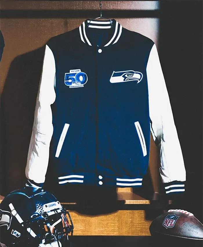 Seattle Seahawks 50th Season Varsity Jacket