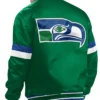 Seattle Seahawks Gridiron Starter Green Varsity Jacket