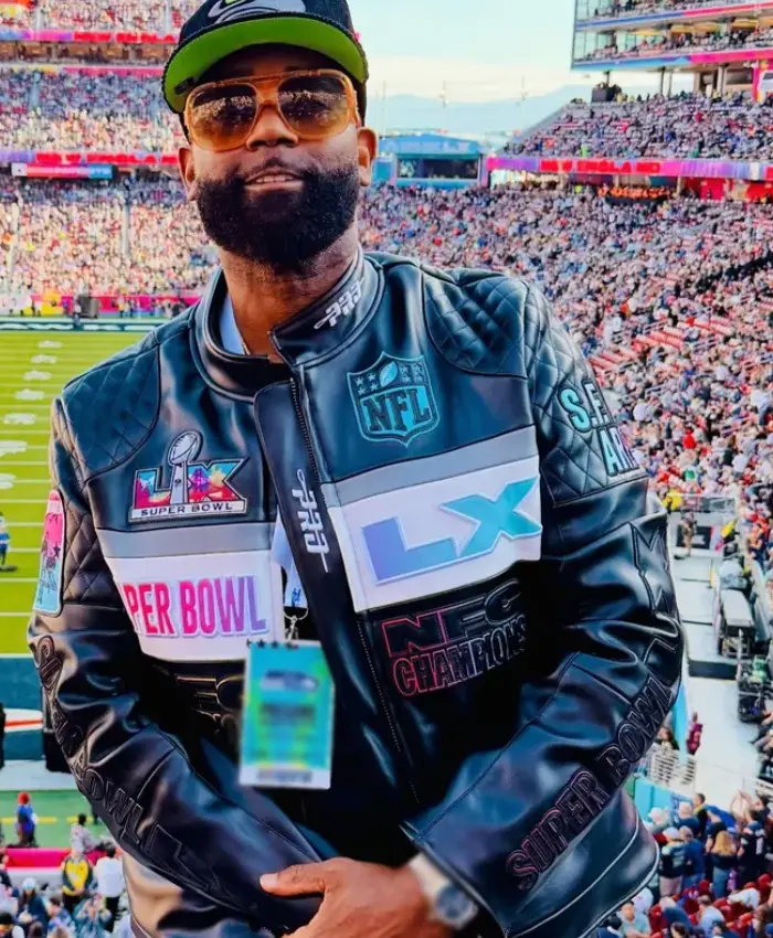 Gee Scott Sr Super Bowl LX Leather Jacket