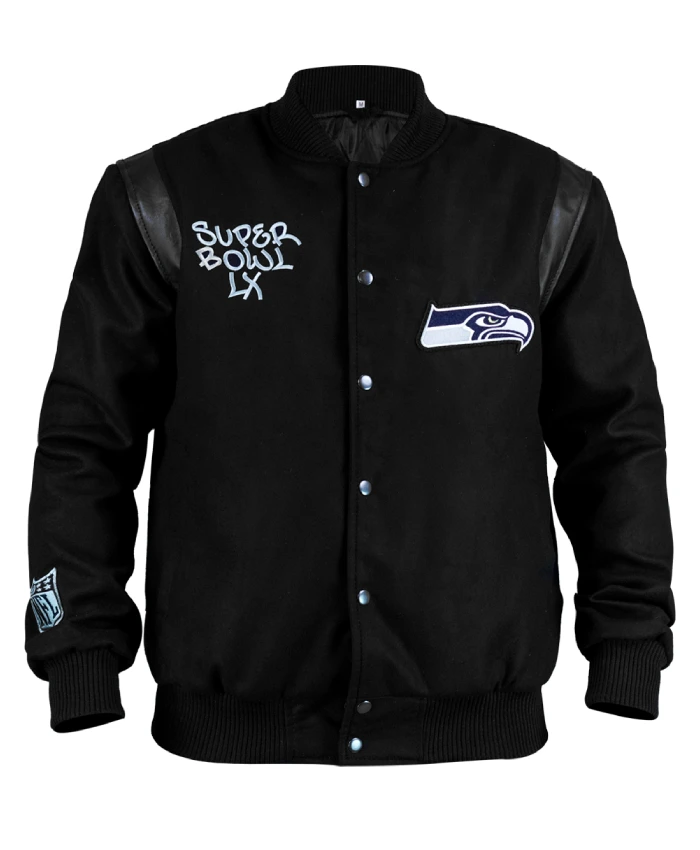 Seattle Seahawks Super Bowl LX Champions Varsity Jacket