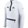 Seattle Seahawks Super Bowl LX Opening Night Tech Fleece Half Zip Grey Sweatshirt
