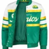 Seattle Supersonics Special Script Green Satin Jacket