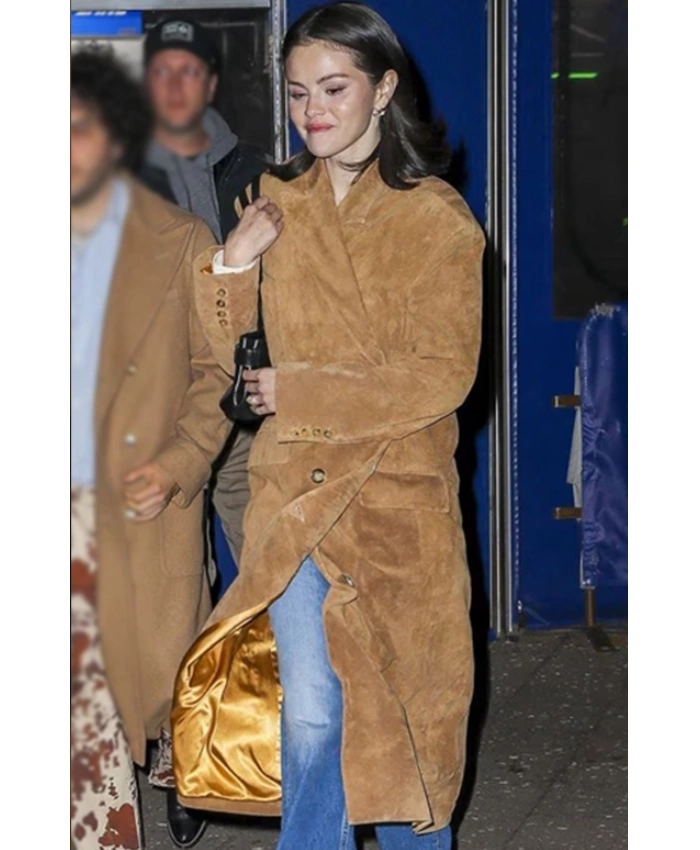 Selena Gomez New York Knicks Coat