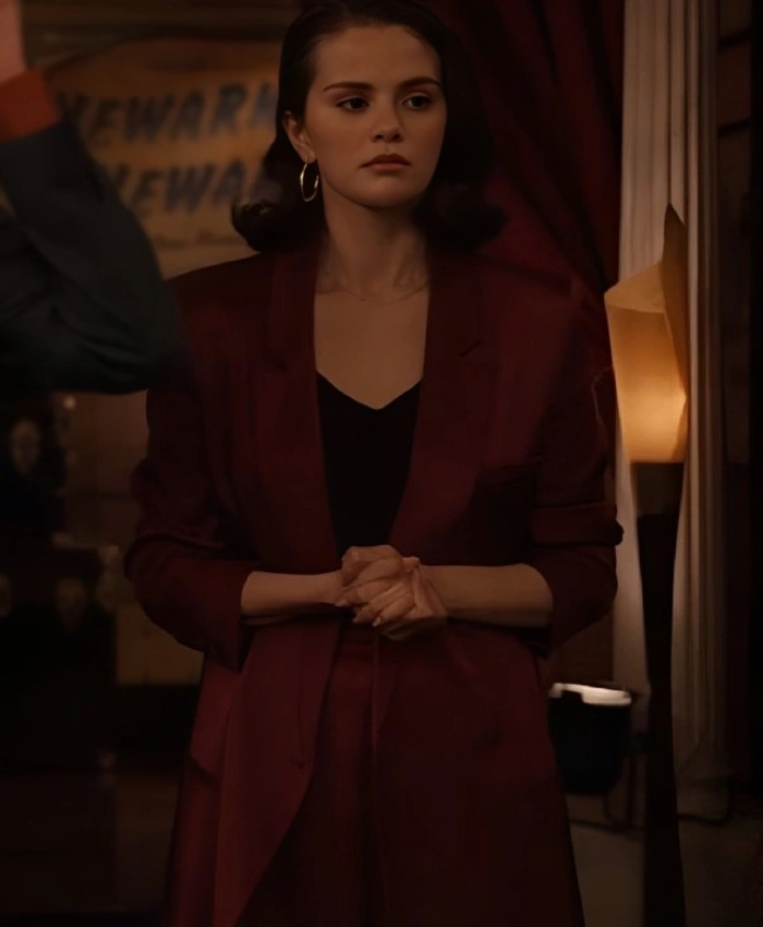 Selena Gomez Only Murders In The Building S05 Maroon Blazer