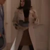 Selena Gomez Only Murders In The Building S5 Mabel Mora Pinstripe Trench Coat In Sale