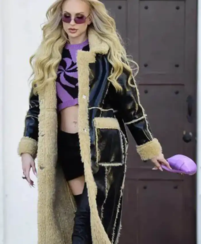 Selling Sunset Christine Quinn Shearling Coat